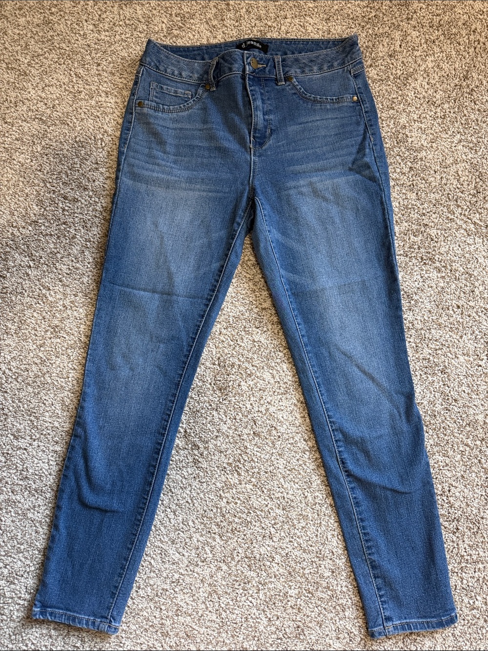 D.Jeans Women’s Blue Stretch Skinny Jeans- Size 8